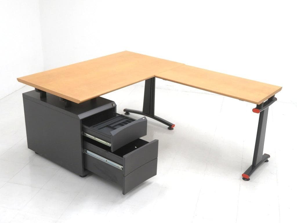 knoll ノール　ビンテージ　L型デスク　書斎机　モダン　エグゼクティブデスク