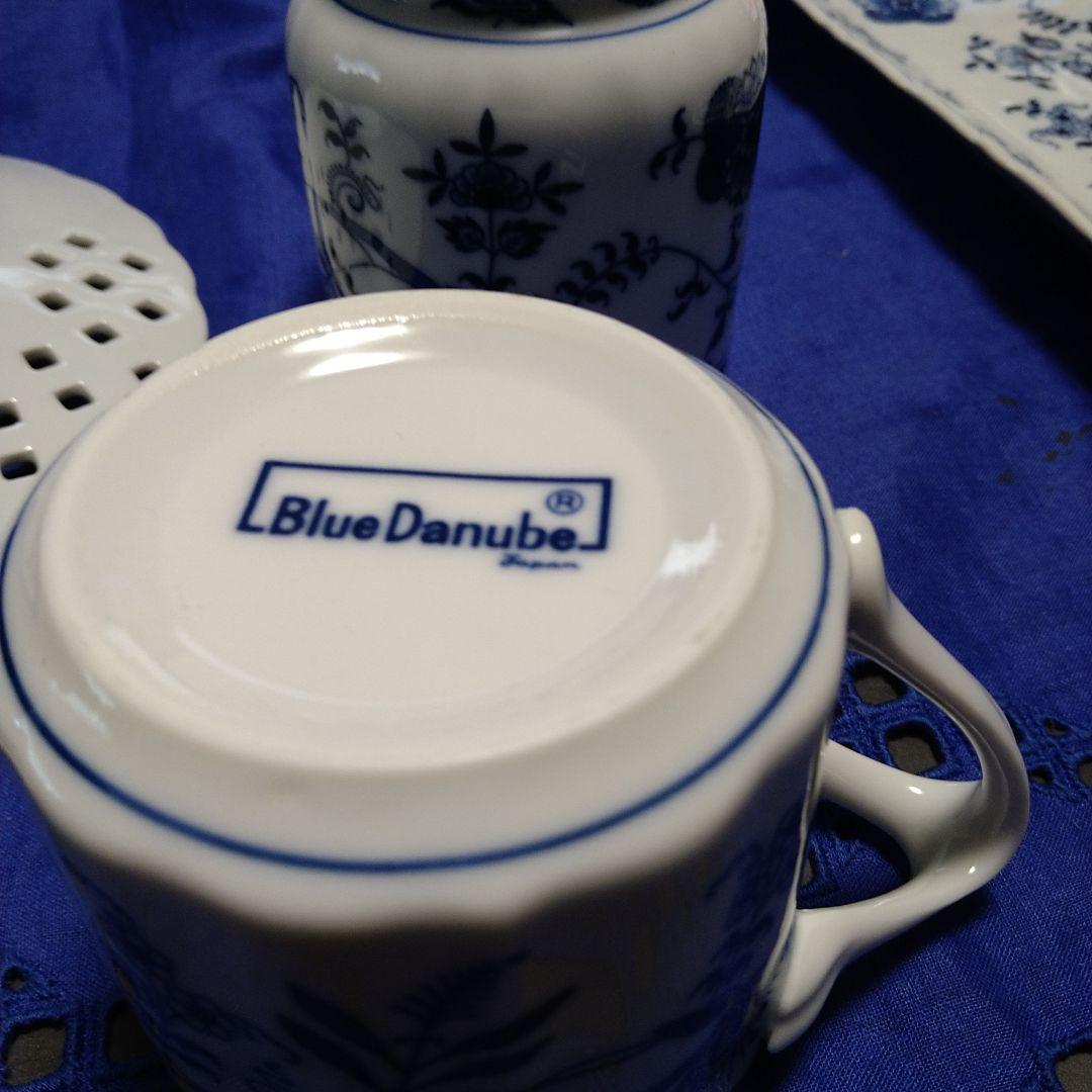 ♥美しいブルーダニュー♥プレート、キャニスター、マグカップセット