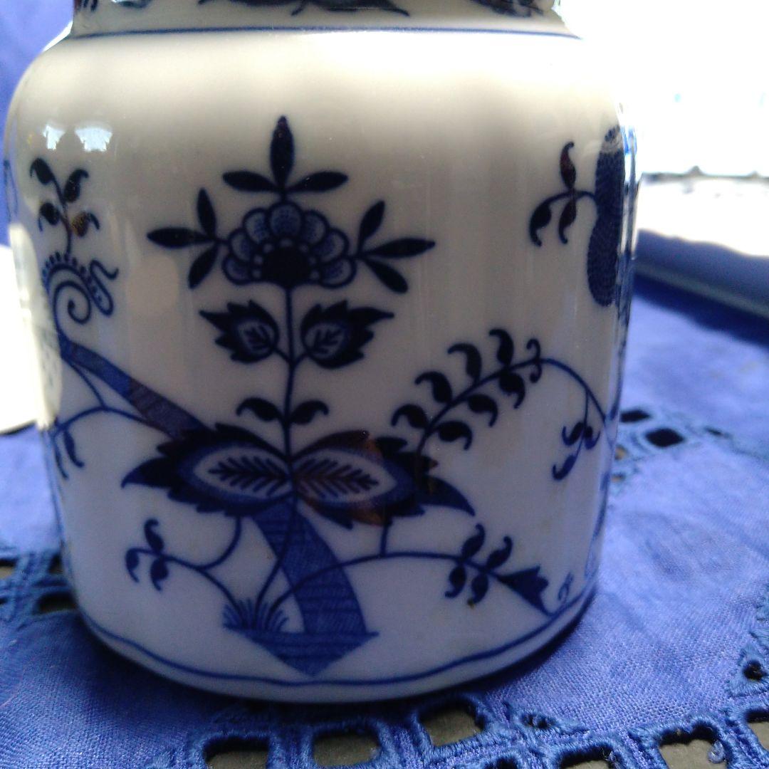 ♥美しいブルーダニュー♥プレート、キャニスター、マグカップセット