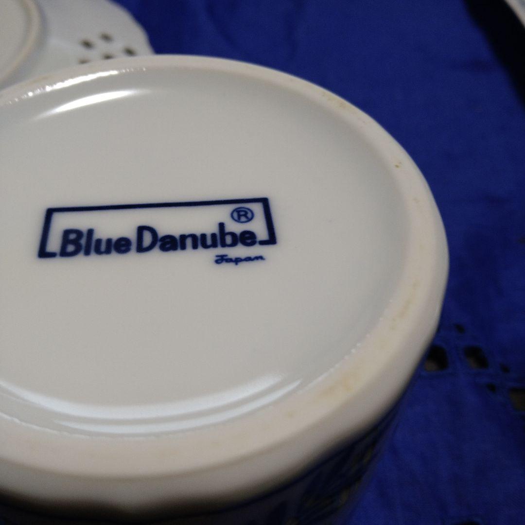 ♥美しいブルーダニュー♥プレート、キャニスター、マグカップセット