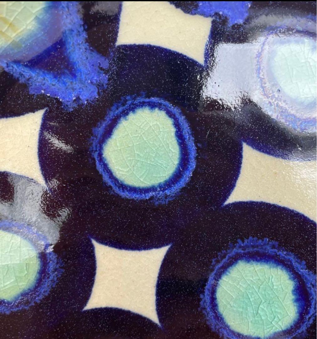 やちむん　エドメ陶房　22cm平皿2枚