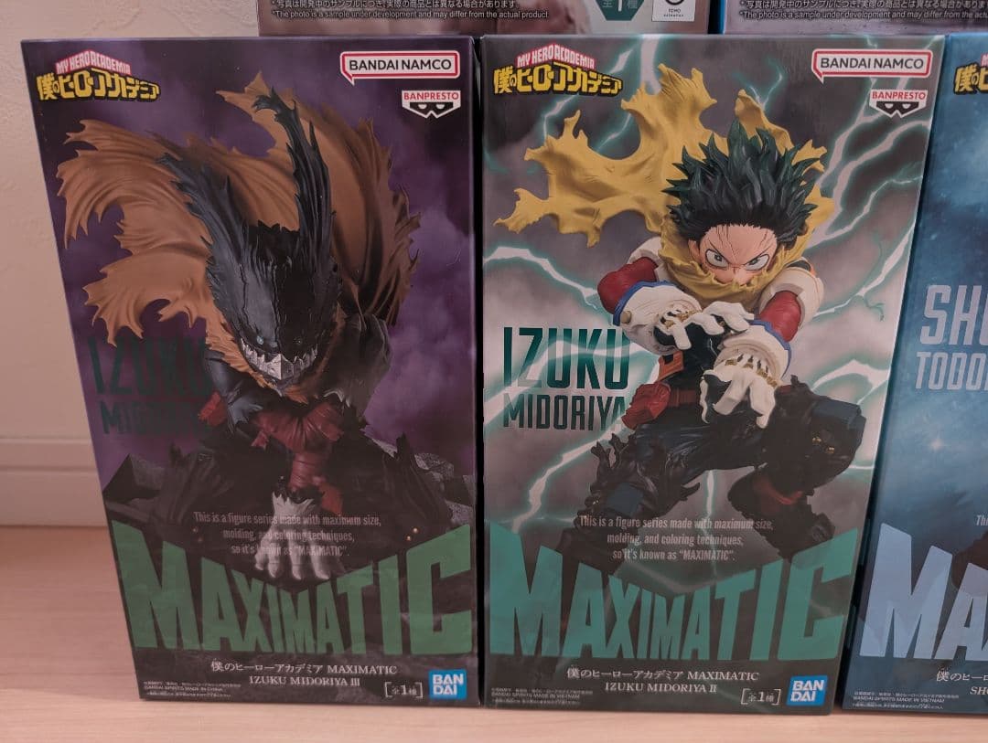 ヒロアカ フィギュアセット 爆豪勝己 轟焦凍 緑谷出久 MAXIMATIC