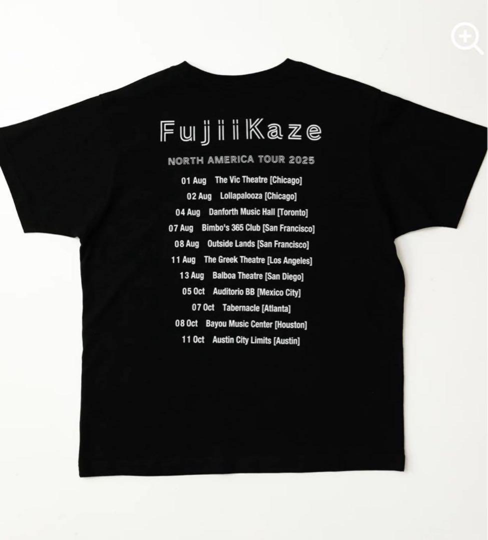 藤井風NORTH AMERICA TOUR 2025 ドリンクT（ブラック）XL