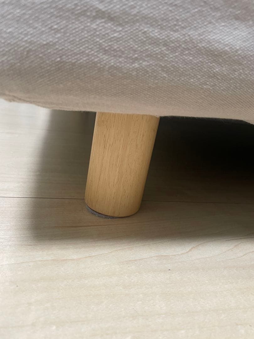無印良品　ソファー　2シーター　フェザーポケットコイル　グレー