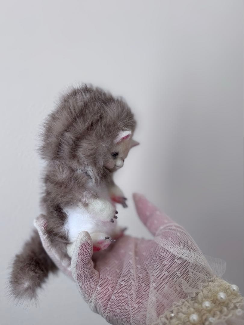 アートドール　こねこ幻獣No.085 羊毛フェルト