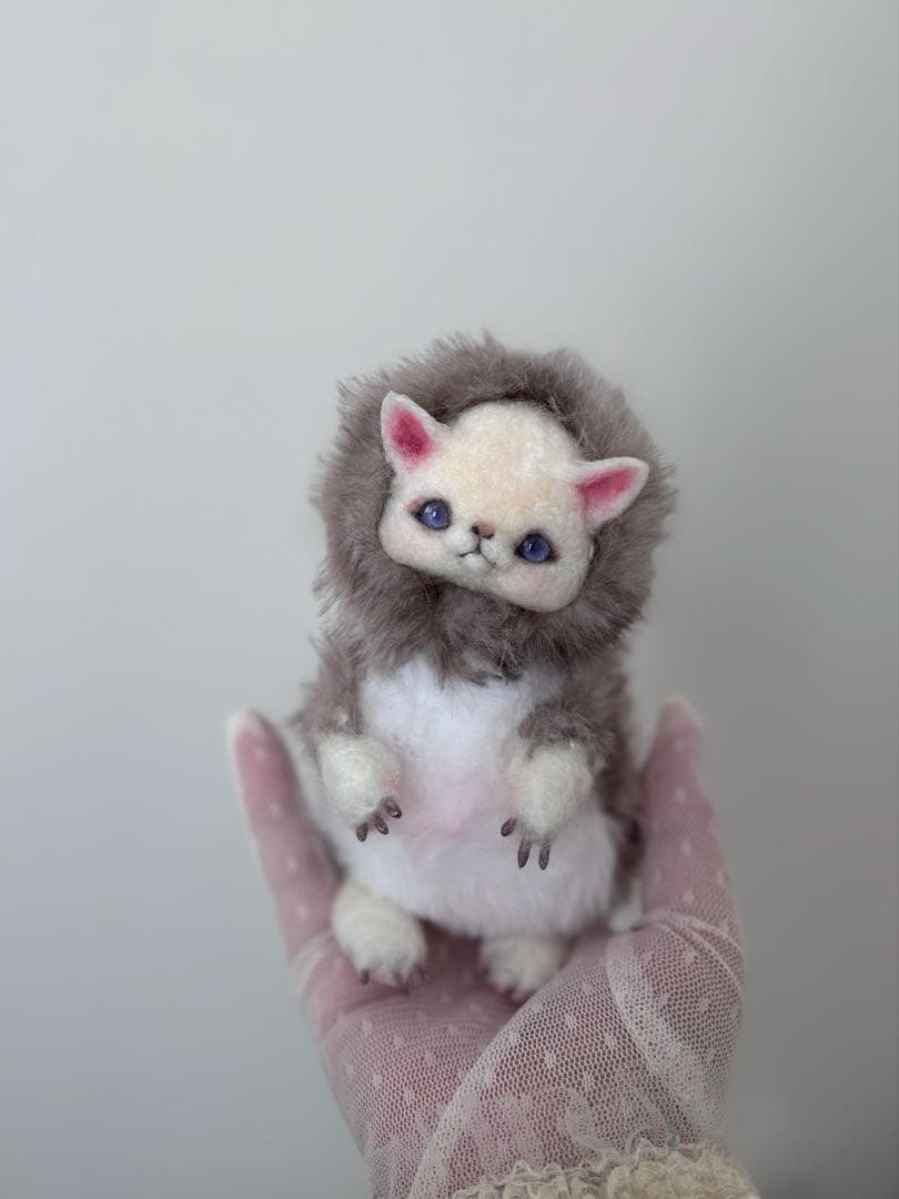 アートドール　こねこ幻獣No.085 羊毛フェルト