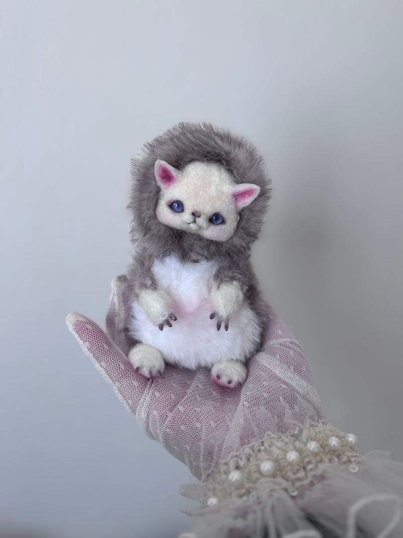 アートドール　こねこ幻獣No.085 羊毛フェルト