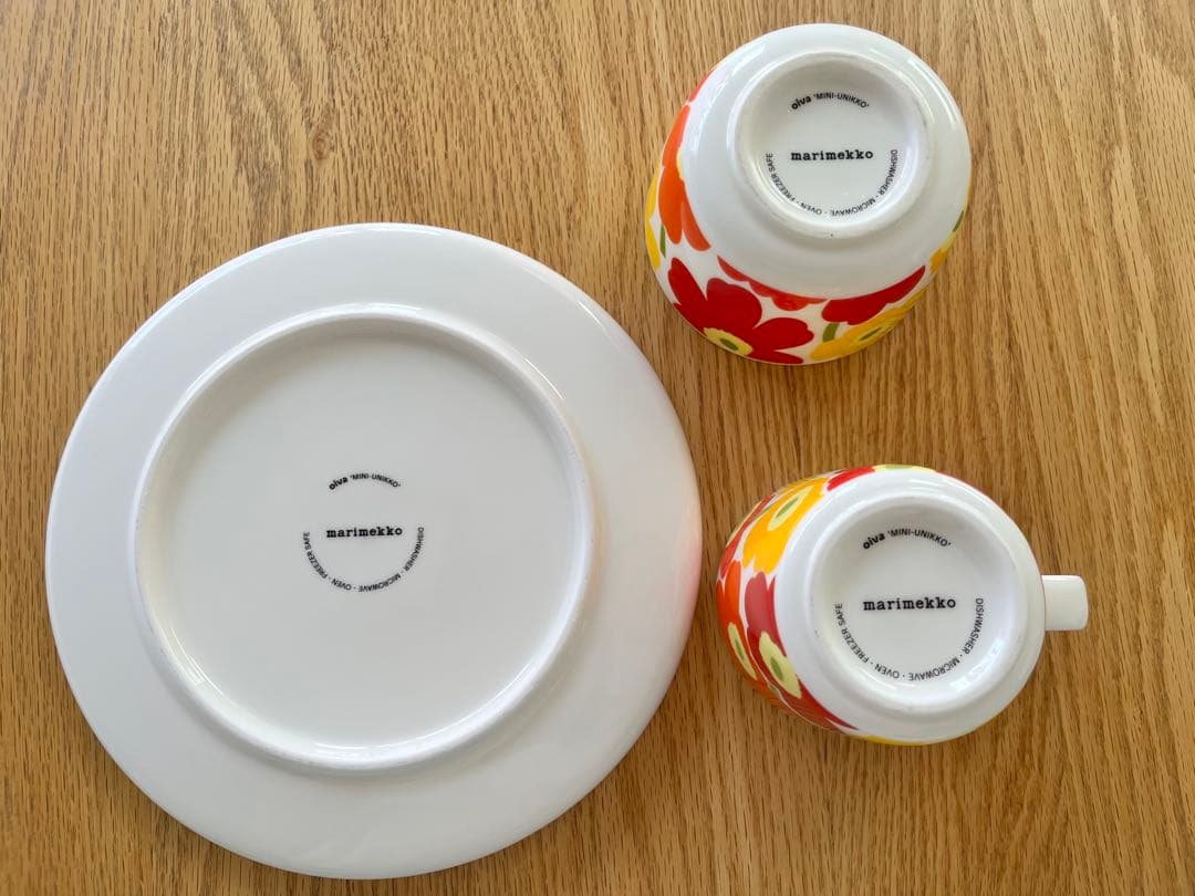 マリメッコ　キッズ用食器3点セット