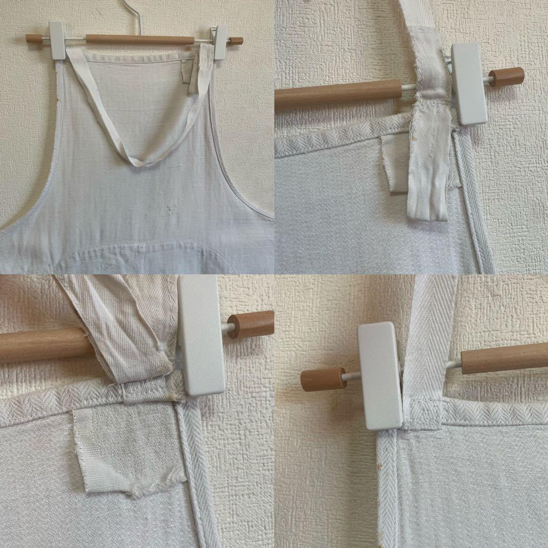 50s 60s Vintage ユーロ ヘリンボーンエプロン HBT ビンテージ