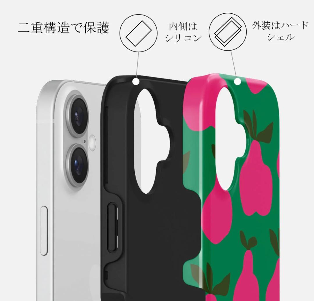 【新品・未使用】BURGA 洋梨柄（Refresco）iPhone16 ケース