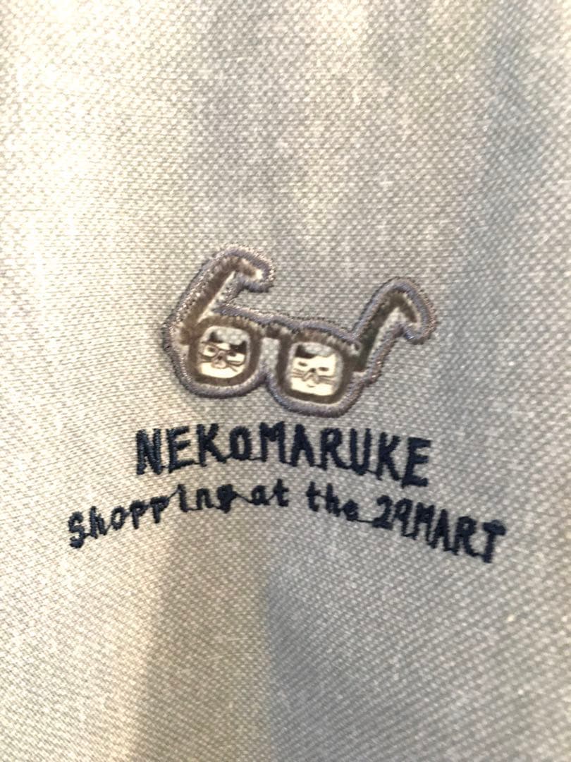 保育士　割烹着　猫柄　ネコまるけ　ラグラン　かわいい　クスグル　ねこ　リブ