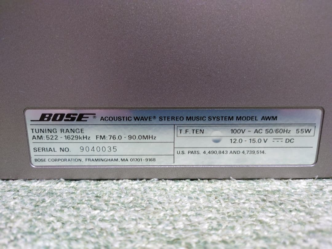 ラジオ・コンポ BOSE AWM