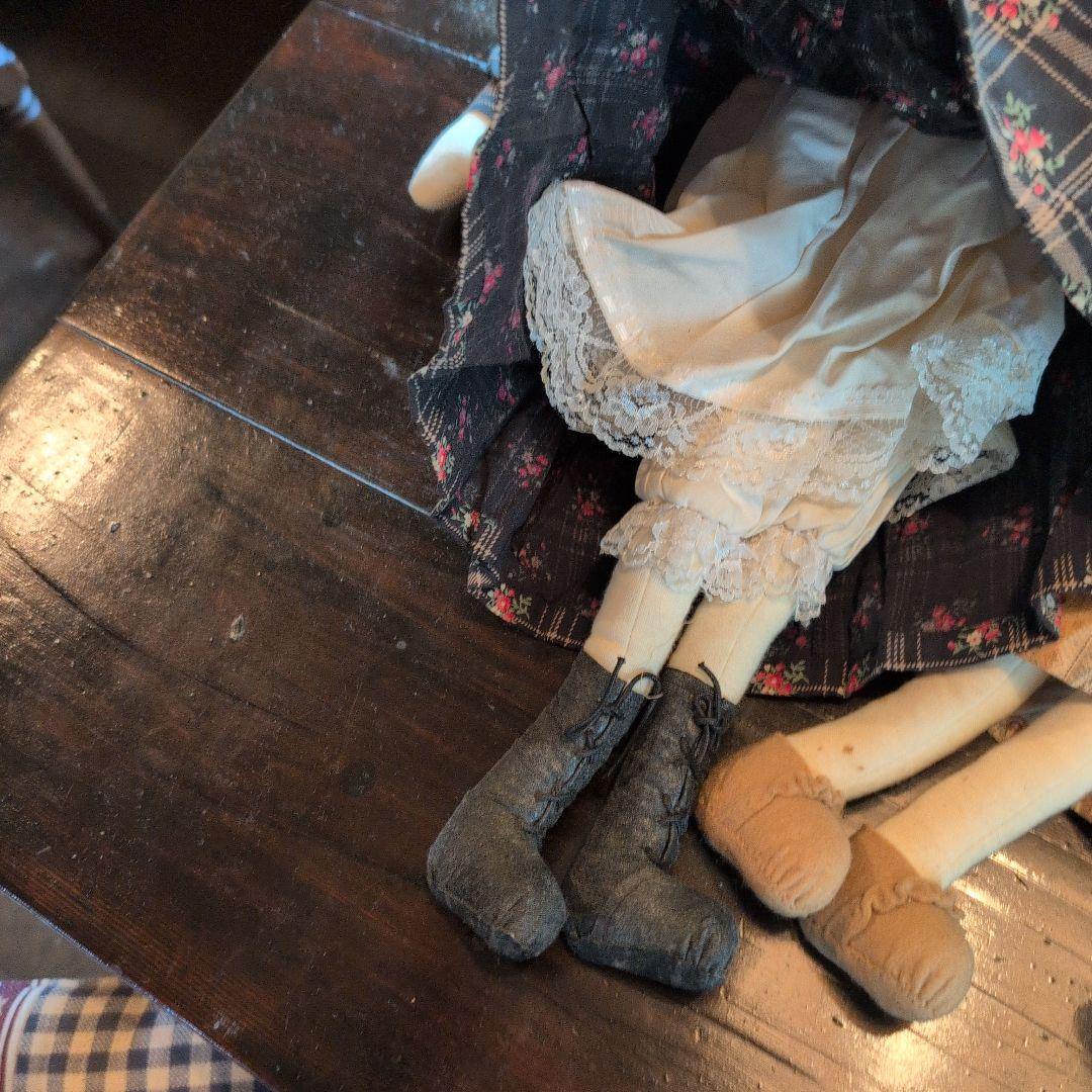 ここそな　ビンテージ風 カントリードール３人姉妹