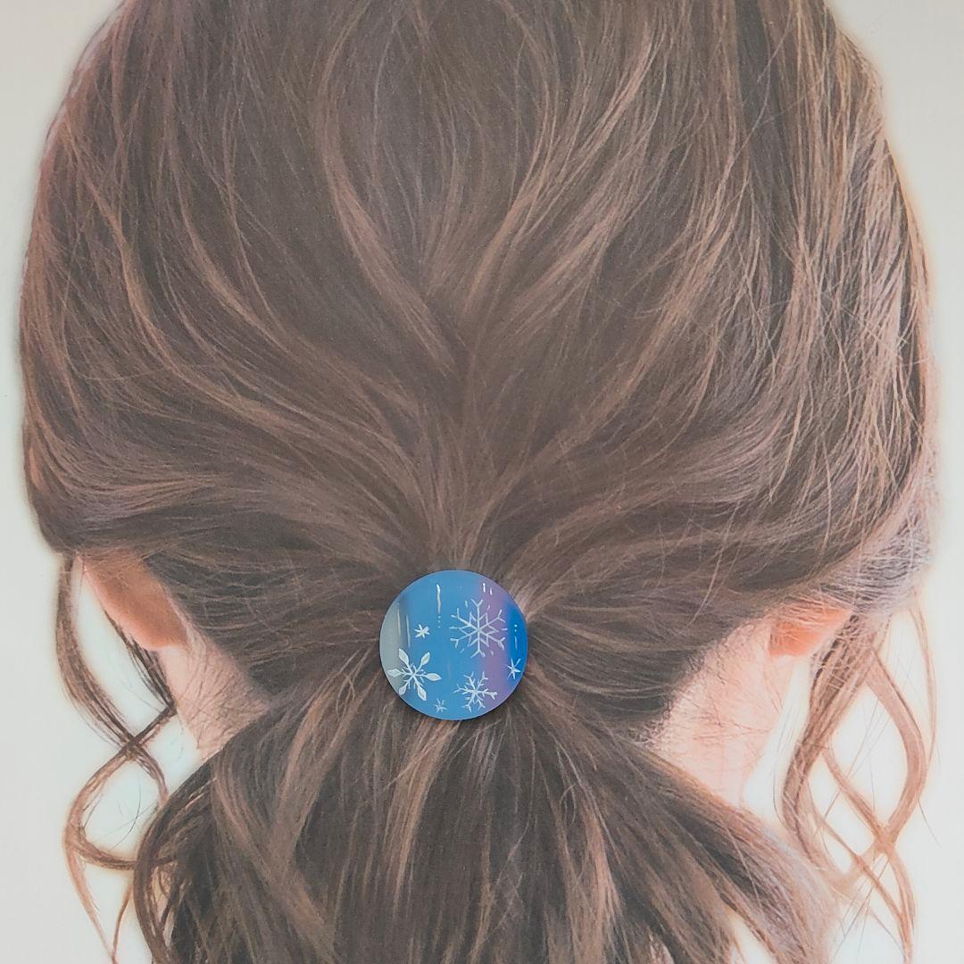 【963】ハンドメイド　レジン　ヘアゴム　ポニーフック