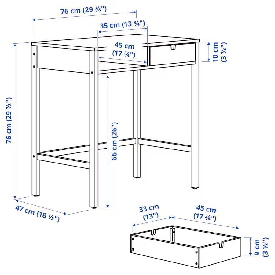 イケア(IKEA) ノールドシーサ(NORDKISA) ドレッシングテーブル