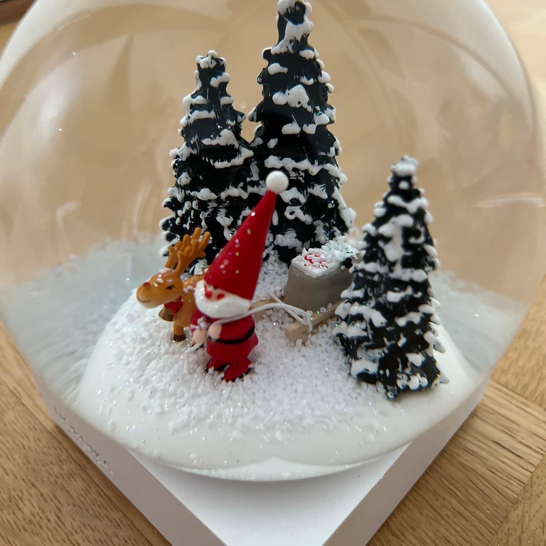 新品未使用♡ノルディカニッセ スノードーム そりを引いたサンタ