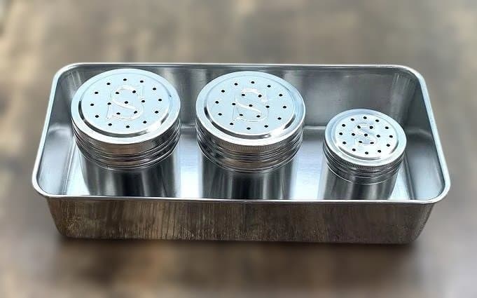 ステンレス 深型組バット キッチンバット 角盆 調味料缶 計10点