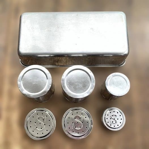 ステンレス 深型組バット キッチンバット 角盆 調味料缶 計10点