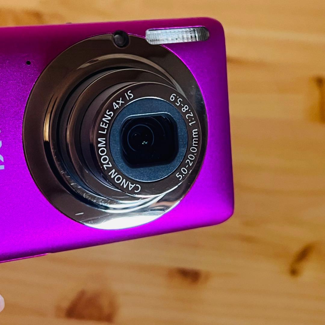 Canon IXY 210F コンパクトデジカメ 手ブレ　パープル