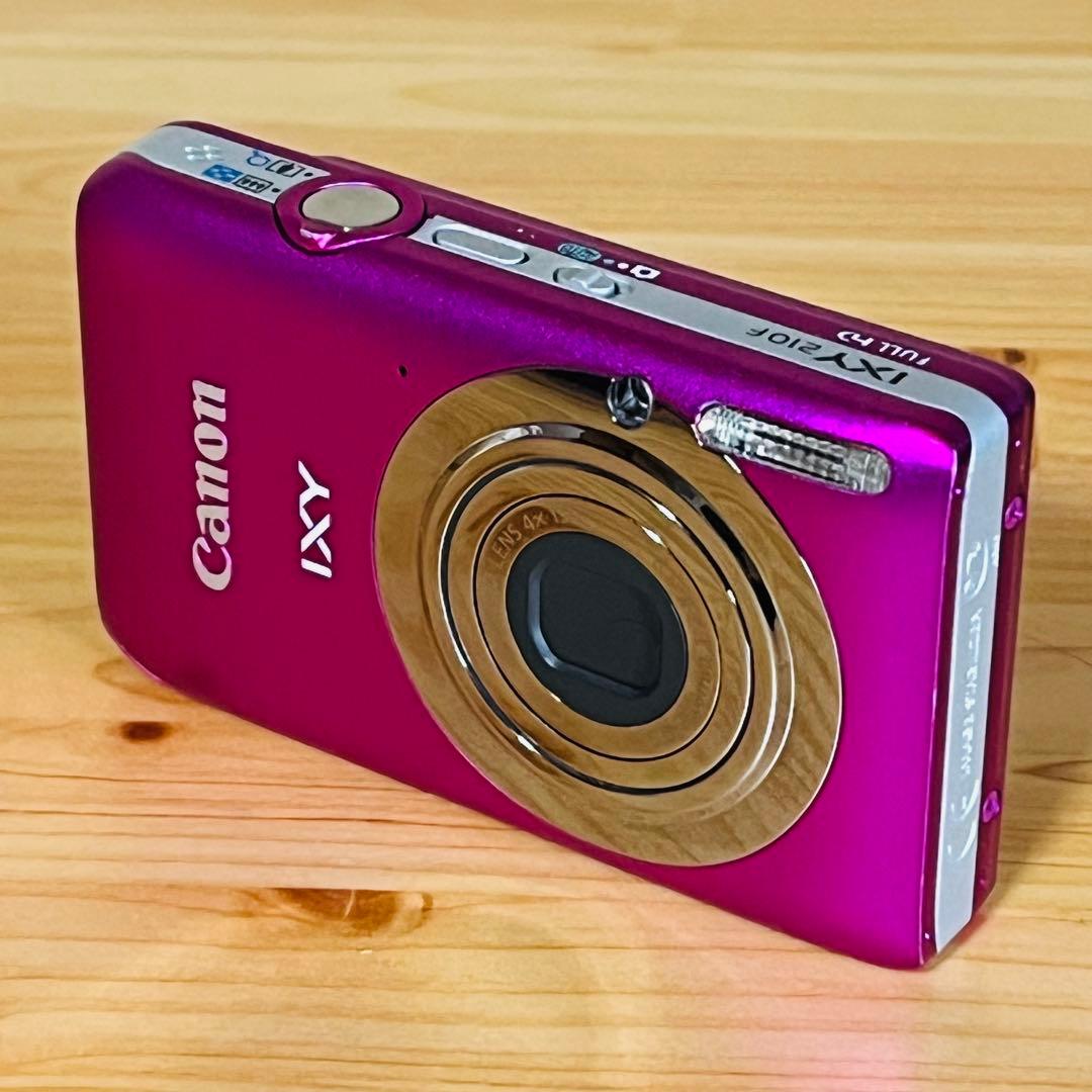 Canon IXY 210F コンパクトデジカメ 手ブレ　パープル