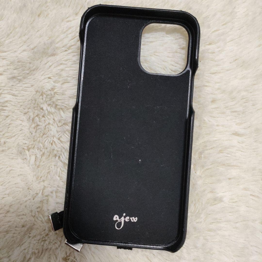 iPhone12/12Pro エジュー ケース ajew ブラック 黒