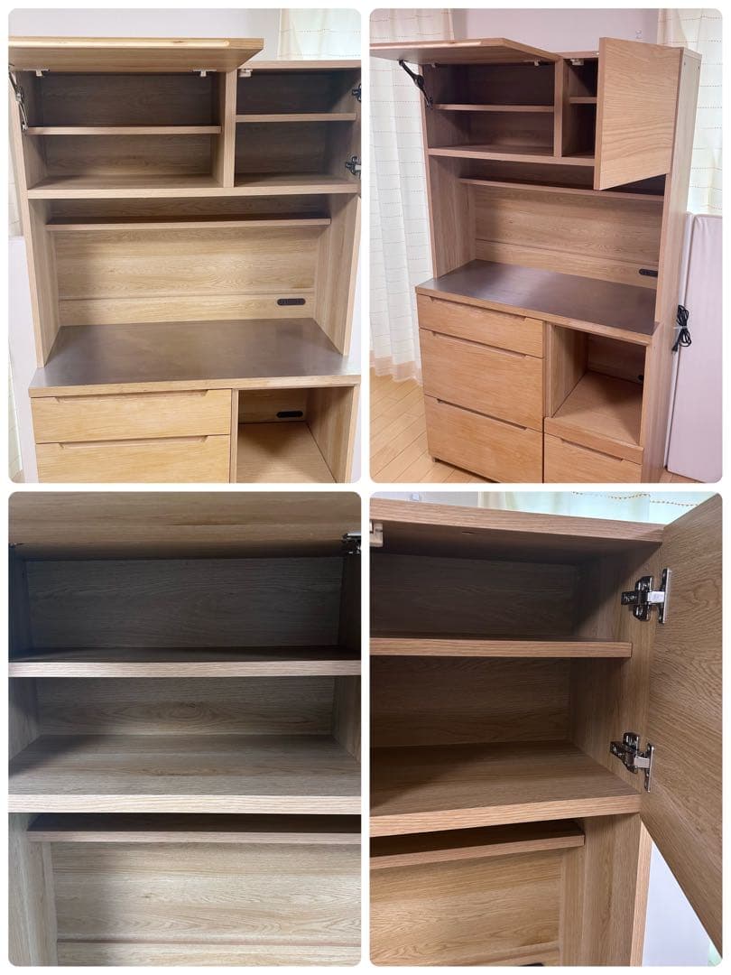 【yuki様】unico LOMキッチンカウンター　W1000 setF オーク