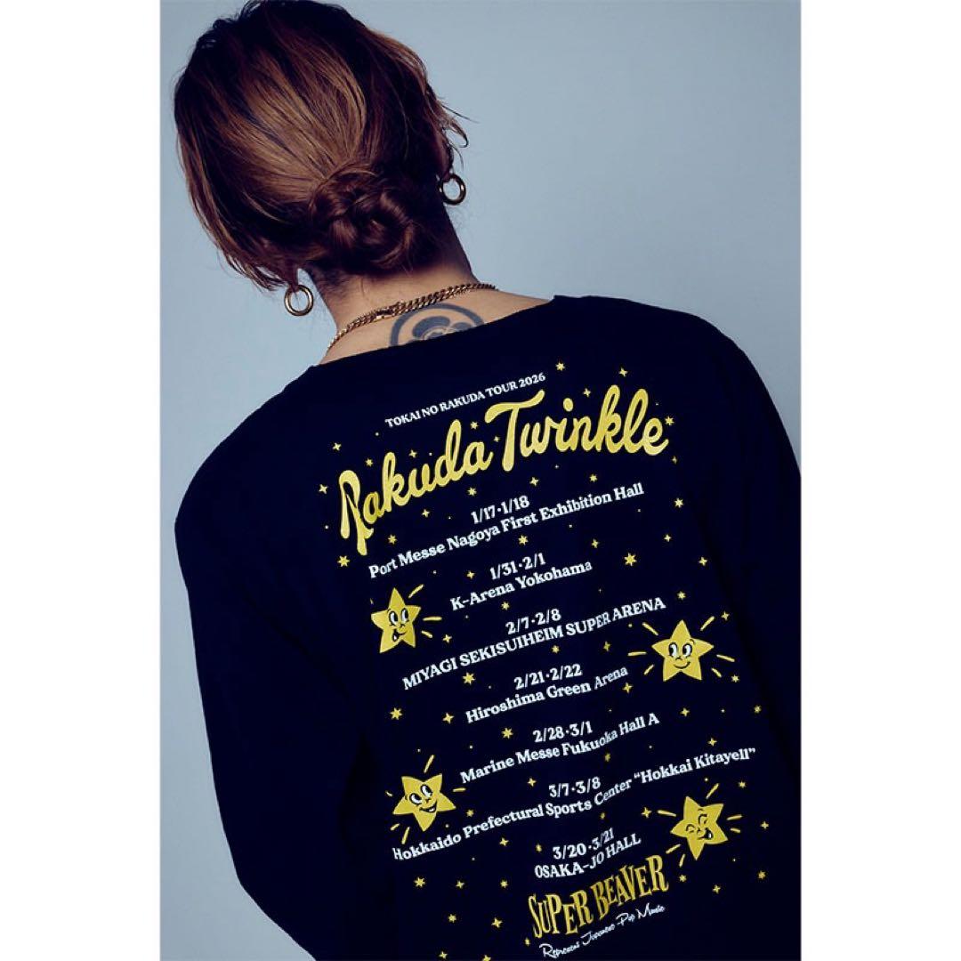 SUPER BEAVER トゥインクルーツアー2026長袖Tシャツ ブラックＬ