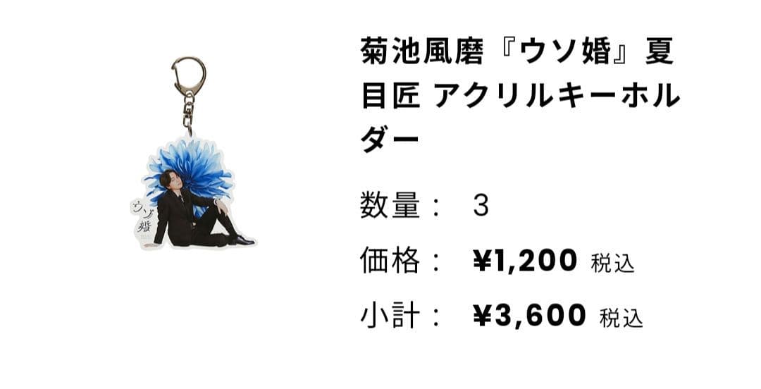 【新品未開封品】 ウソ婚 アクリルキーホルダー　セット