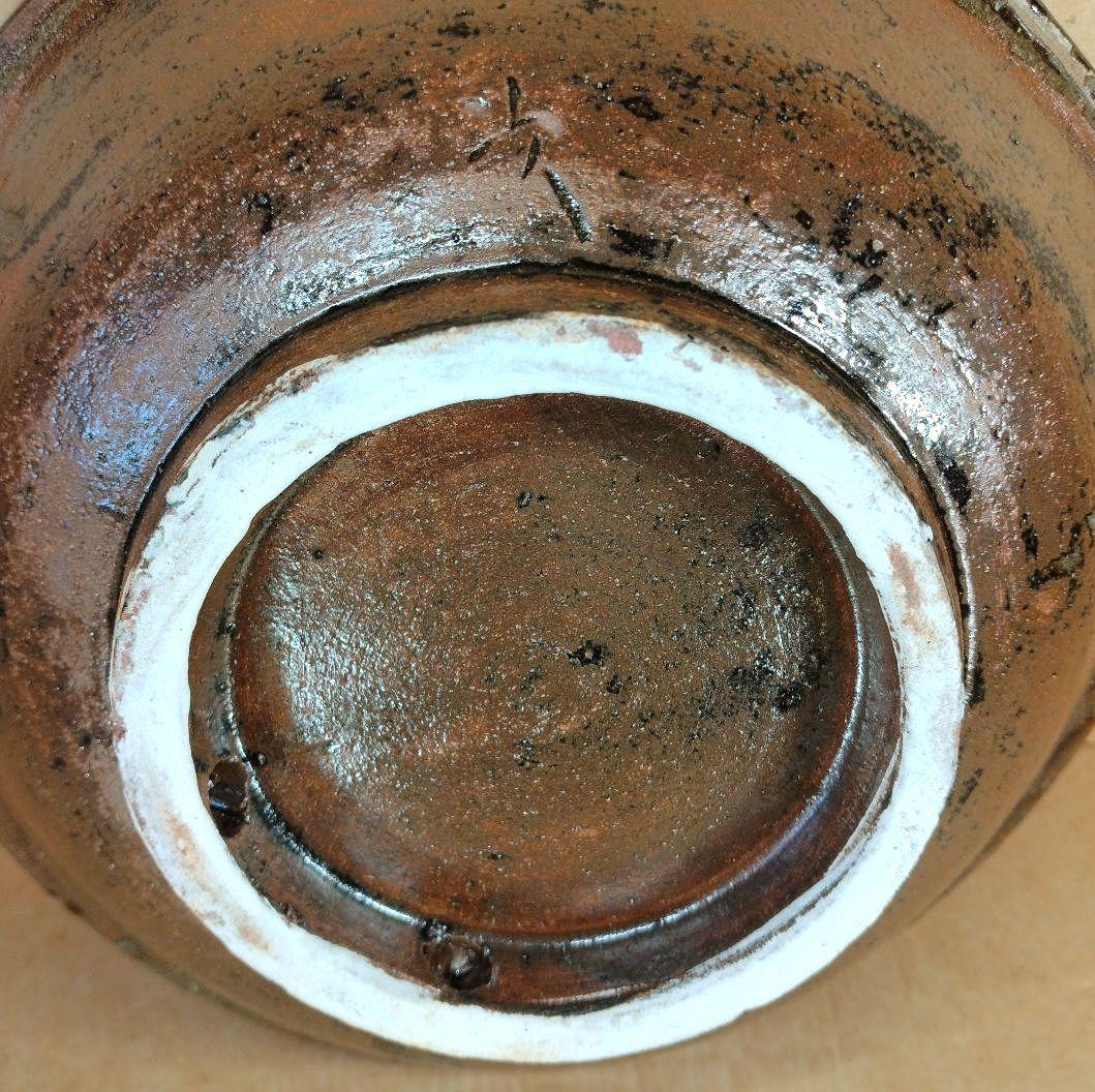 【本物保証】金城次郎 魚紋鉢(魚,井桁文）共箱 栞 人間国宝 壷屋焼 w22㎝