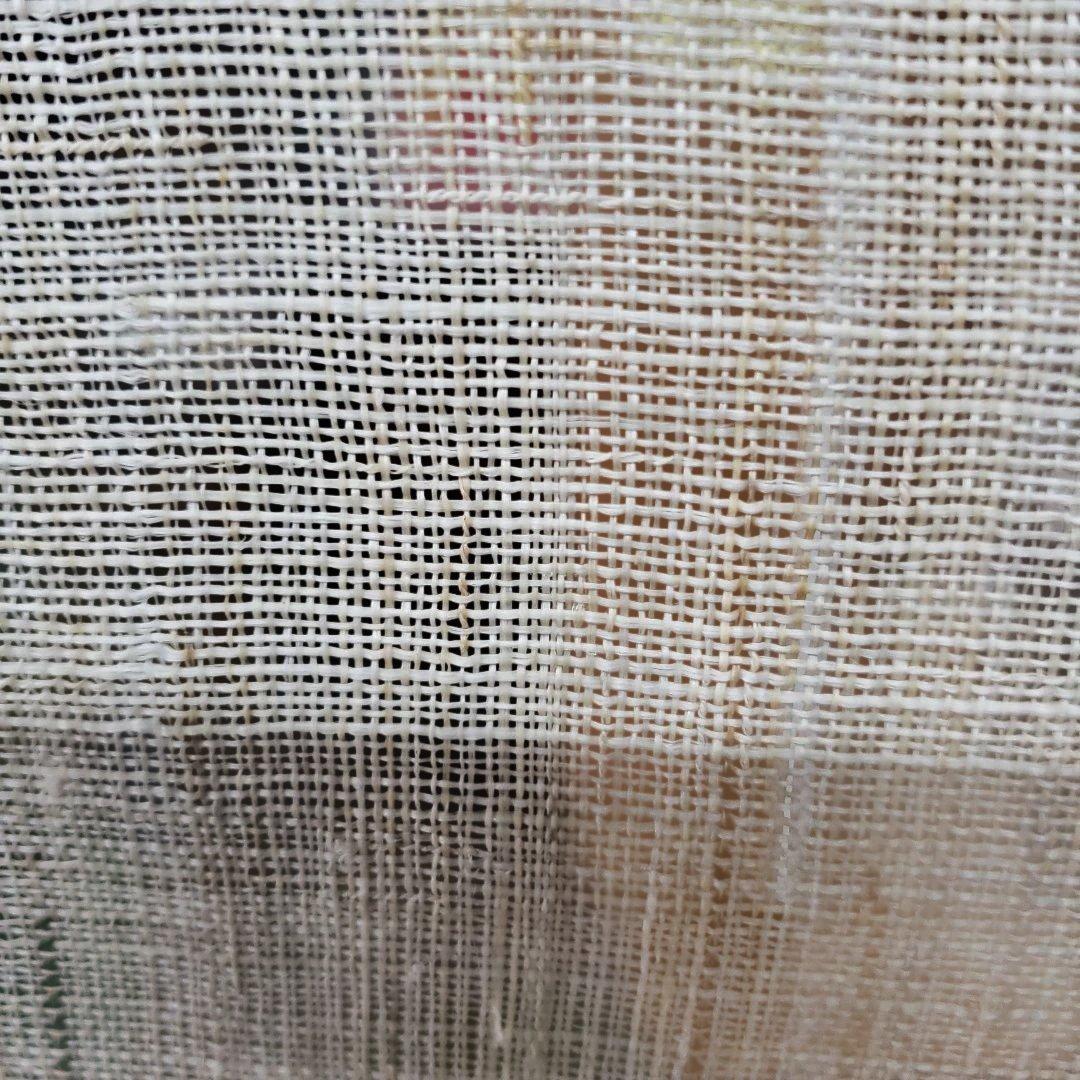 蔵出し特価　縁起物　鈴木光洋画手書き　本麻織布フクロウのれん150×90cm