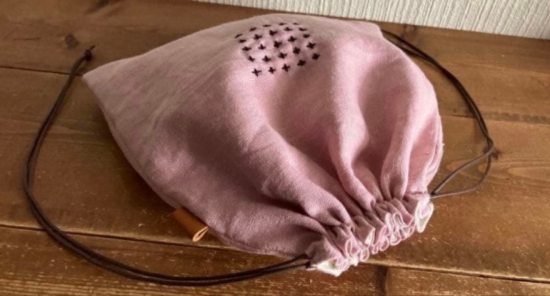 ちはのすゆさま専用 上質くったりさくらいろリネンキャンバスリネン大きな巾着 など