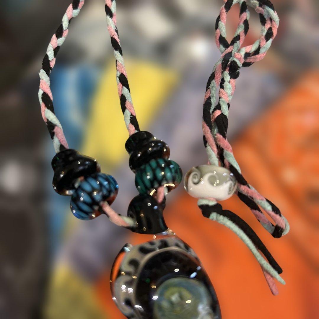 激レア　TOMOMATSU GLASS MARKET 高知　クラゲ　ペンダント