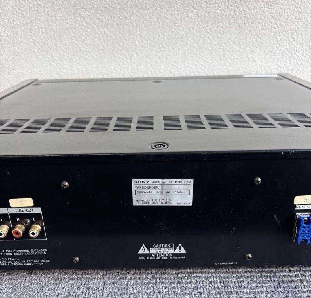 Sony ソニー TC-K333ESA 通電のみ確認　現状、ジャンク品　#2
