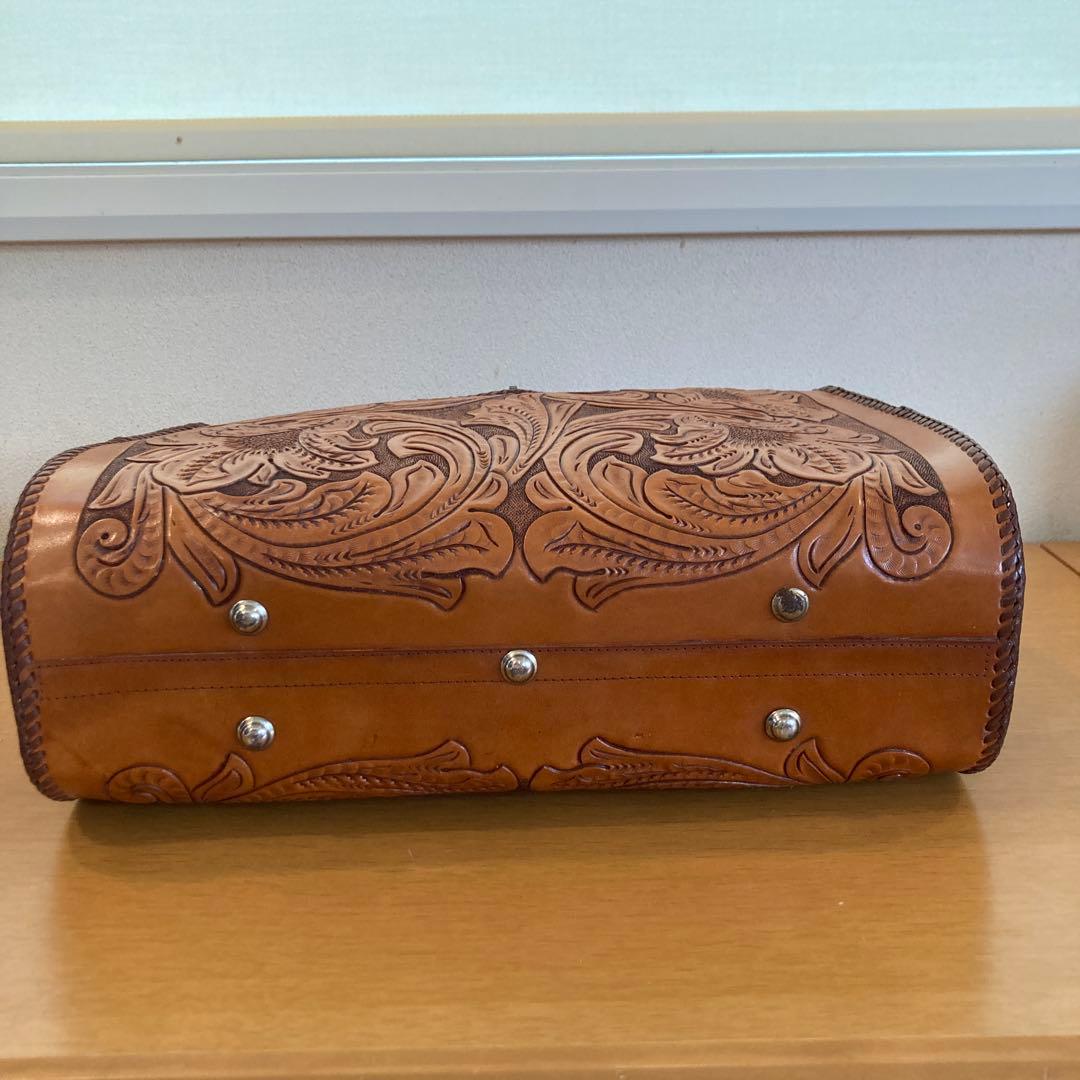 本革　ハンドメイド　アンティーク