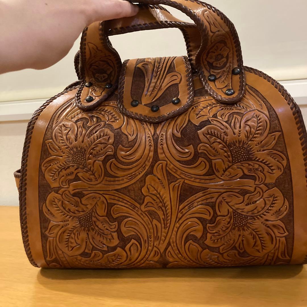 本革　ハンドメイド　アンティーク