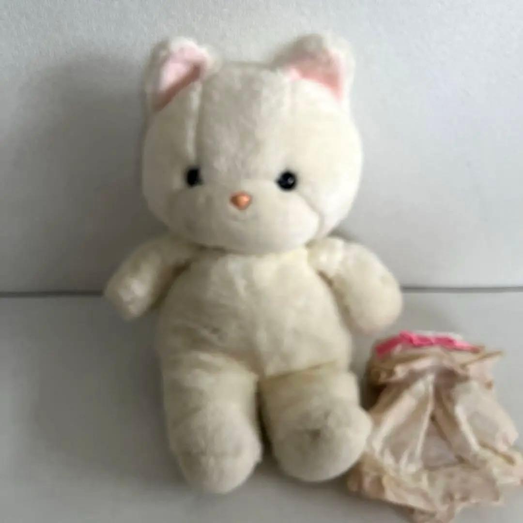 希少 50cm 大 大きめ 吉徳 ねこ クリーミー ぬいぐるみ 昭和レトロ 猫
