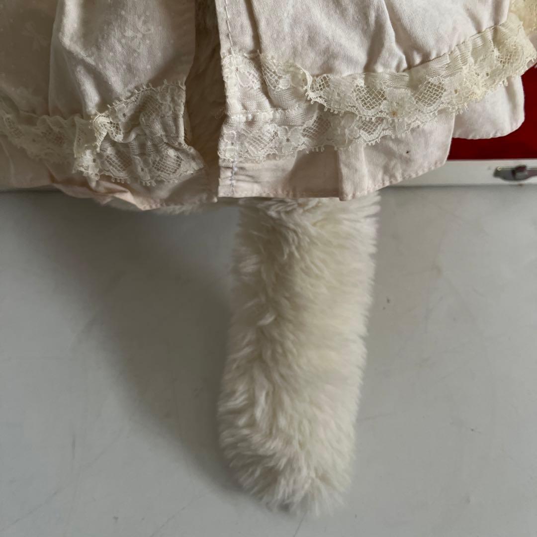 希少 50cm 大 大きめ 吉徳 ねこ クリーミー ぬいぐるみ 昭和レトロ 猫