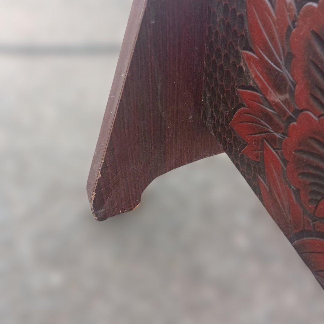 7773）鎌倉彫風の姿見　難あり　／直接取りに来られる方に