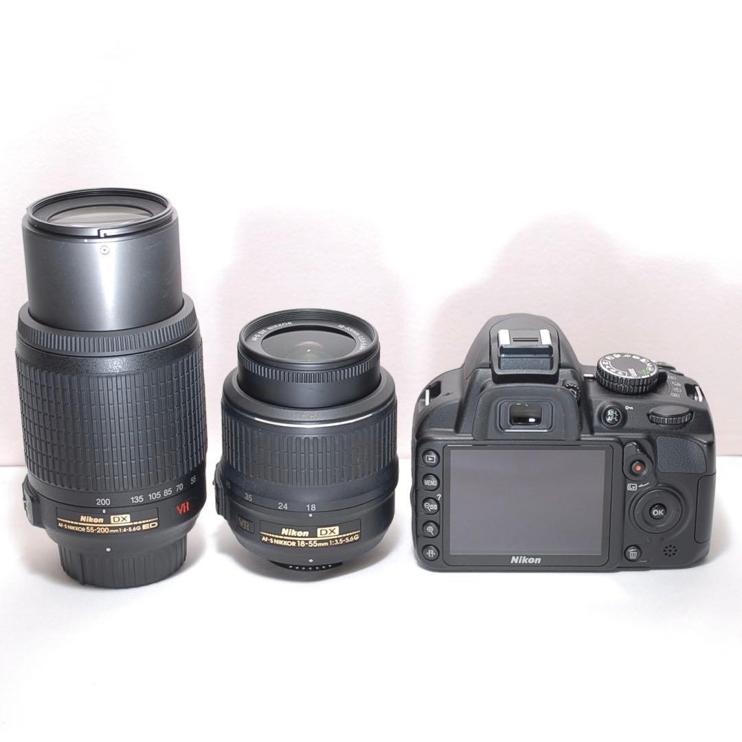 ✨美品✨Nikon D3100✨ダブルレンズ✨少シャッター✨桜や野鳥撮影も✨