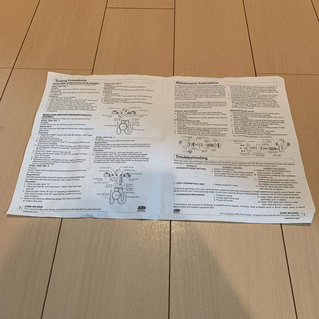 Wilkins 34 – 975 X L Backflow Preventer