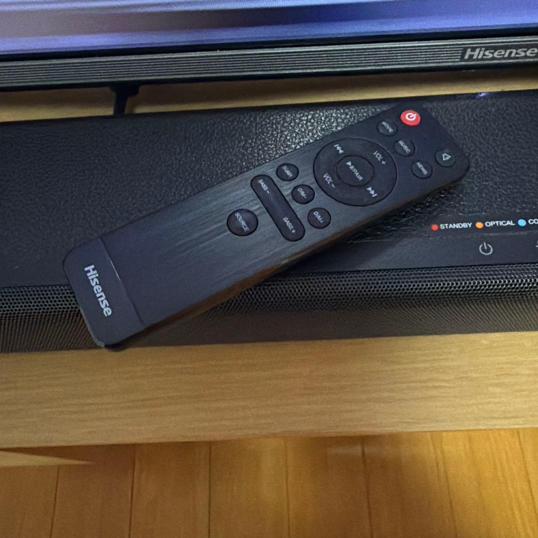 ハイセンス 2.1ch サウンドバー スピーカー HS214 サブウーファー内蔵