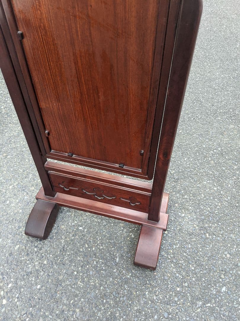 無垢　姿見　鏡　ミラー　スタンドミラー　全身鏡　置型