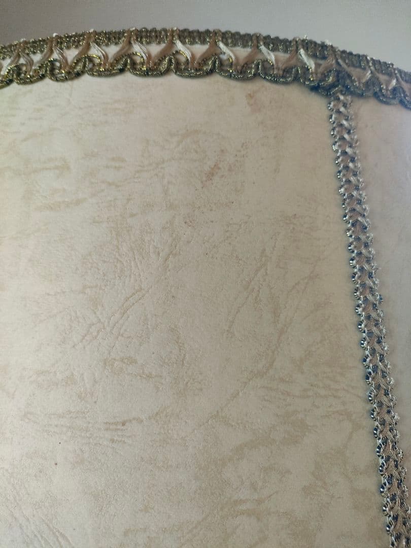 希少　アンティークフロアライト　アイアンガラステーブル　レトロ　ローズ装飾