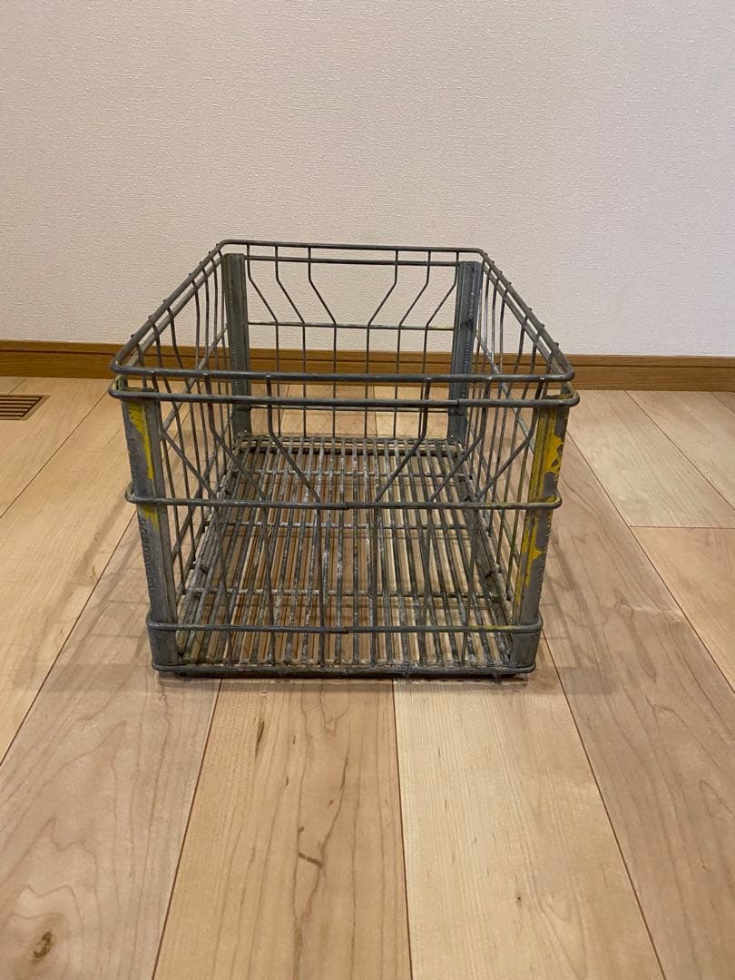 小物入れ Vtg wire l milk crate