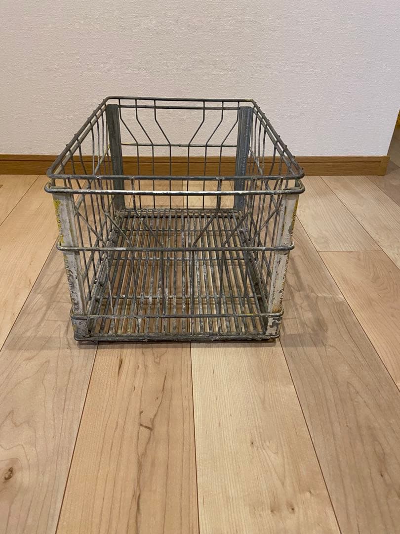 小物入れ Vtg wire l milk crate
