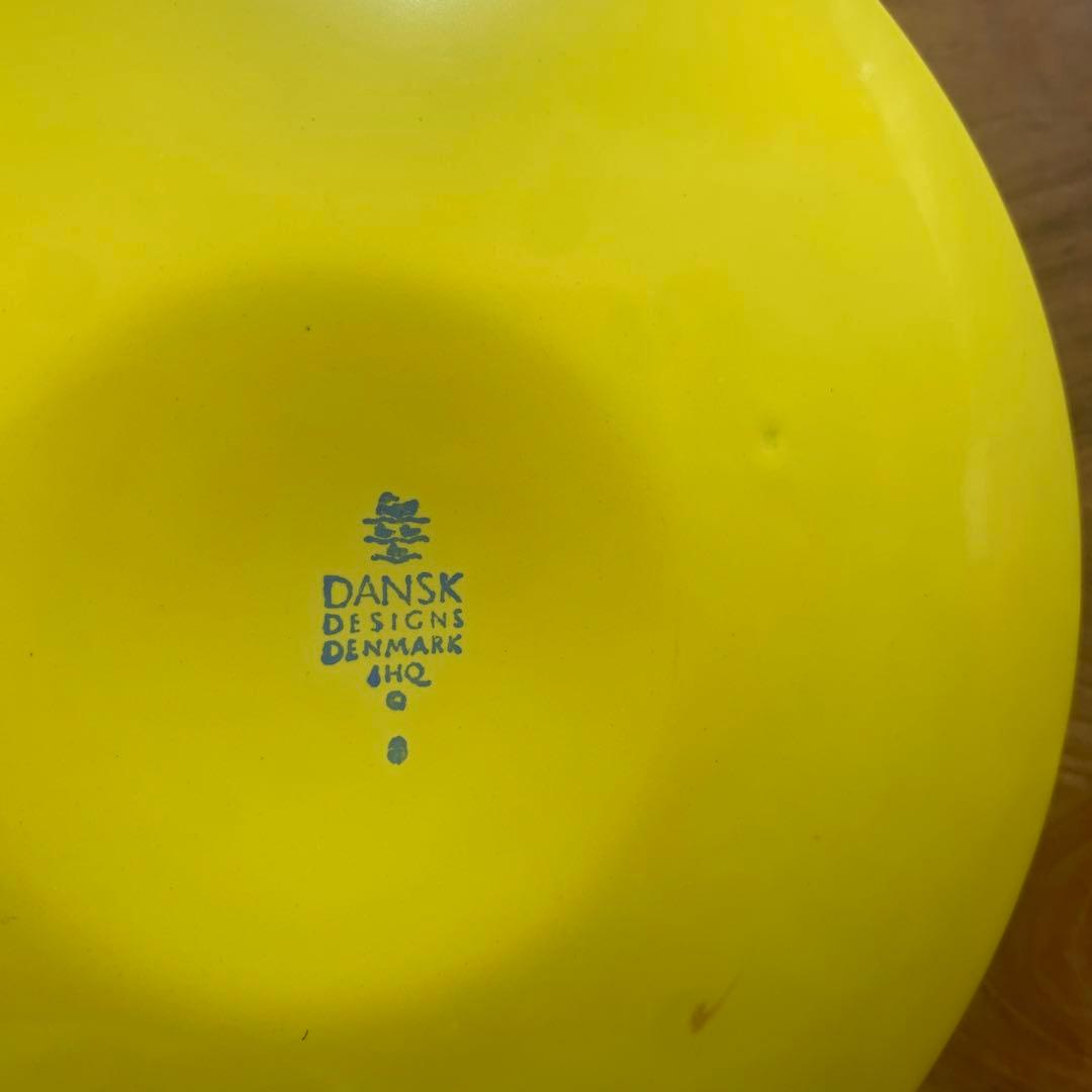 ヴィンテージ　DANSKダンスクコベンスタイル　パエリアパン　レモンイエロー