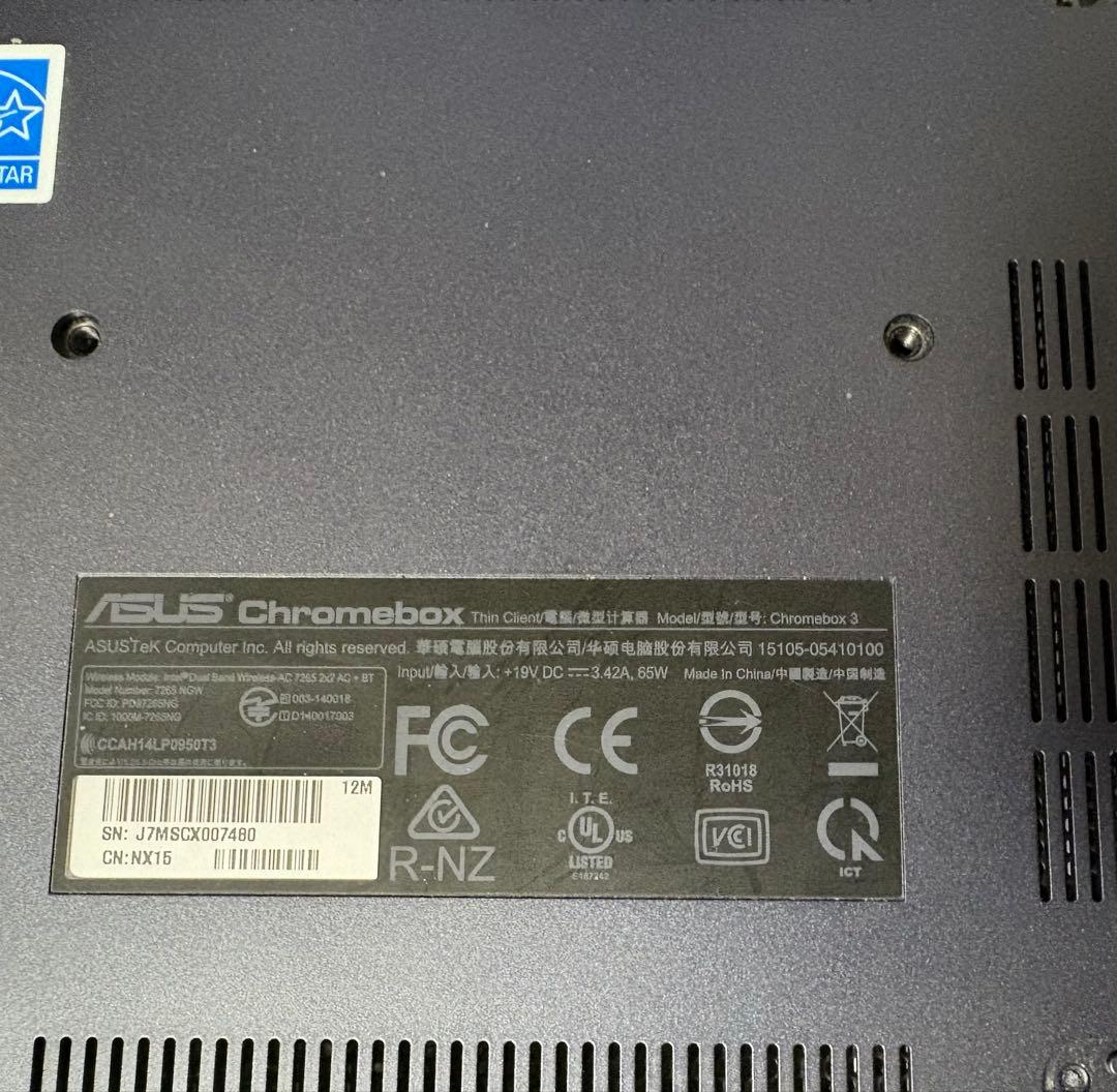 ASUS Chromebox3デスクトップPC win11