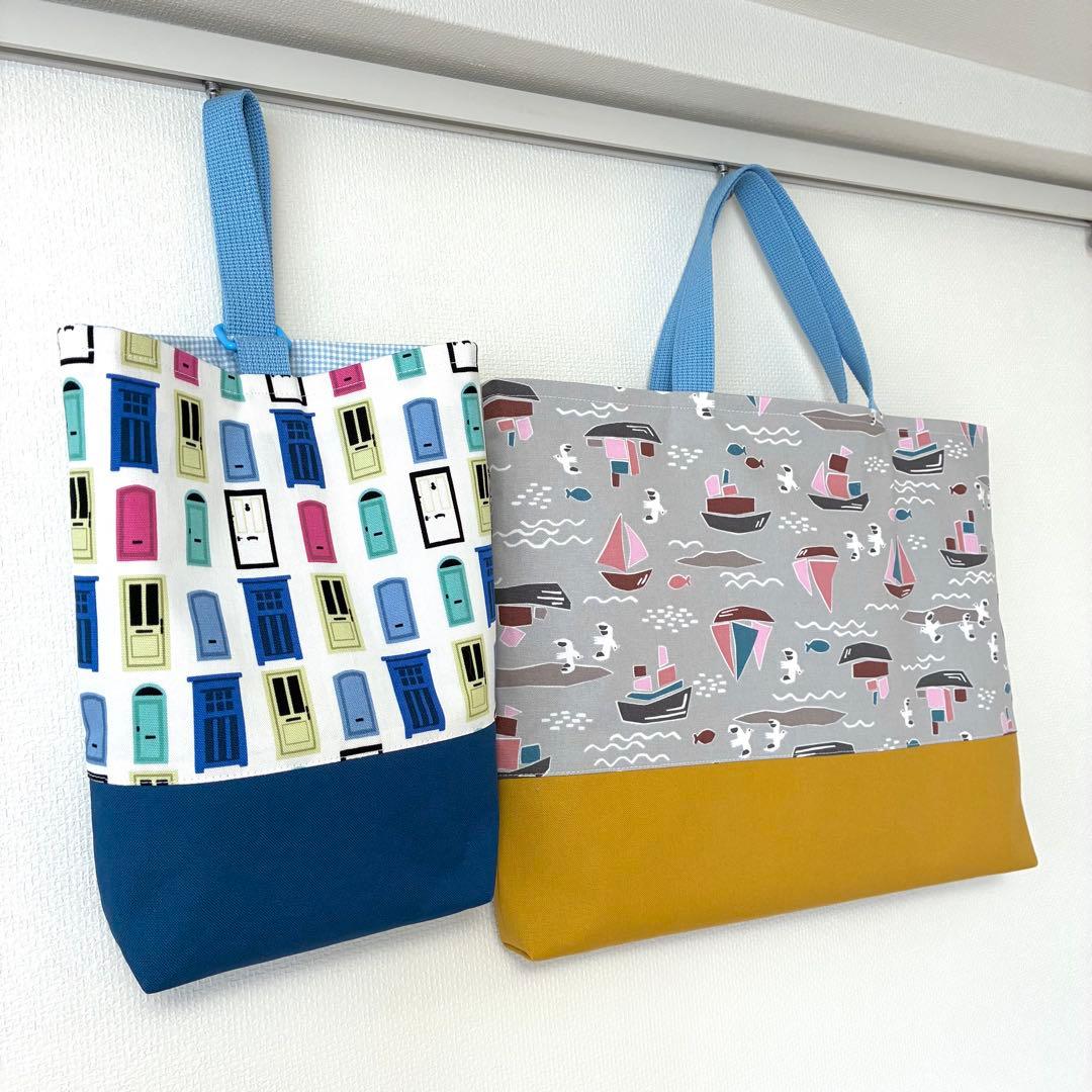 【MK】レッスンバッグ3点　体操着袋1点　上履き入れ1点