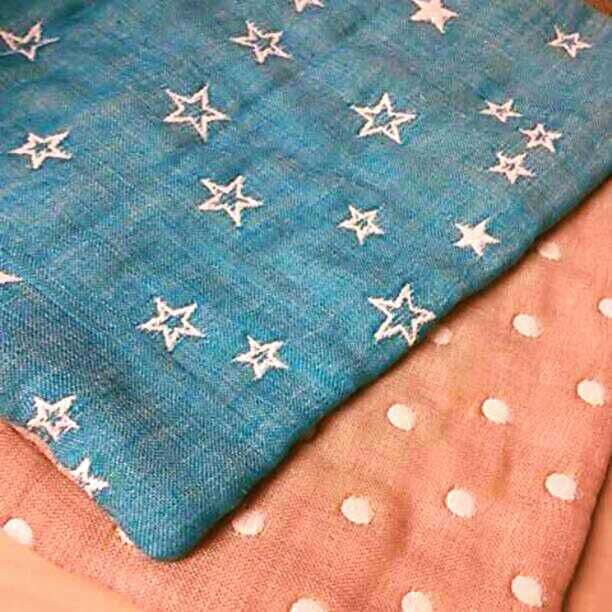 専用。ラスト★みかん大感謝特価★１２重ガーゼ☆フェイスタオル★ラピス星柄