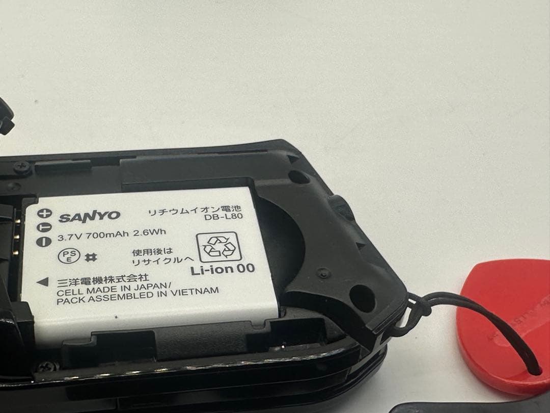 SANYO Xacti デジタルカメラ オレンジと黒(２個)機能を確認するです